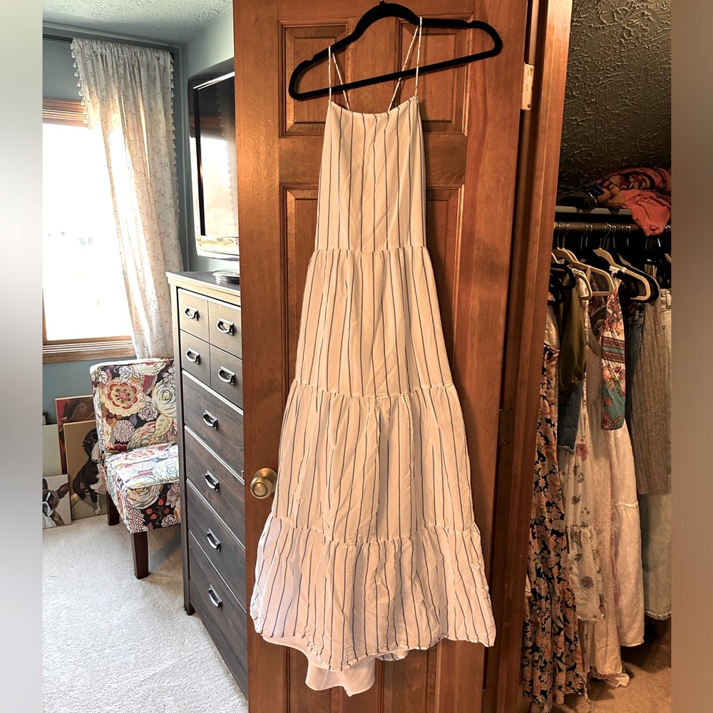 AE apron neck midi dress size XXL